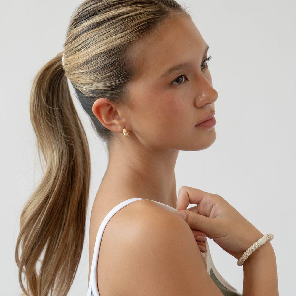 L. Erickson color selection laid flat showing neutral blonde-ready tones
