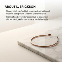 L. Erickson side profile on model demonstrating comfortable fit and low-profile hold