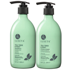 L LUSETA front bottles showing product labels and benefits