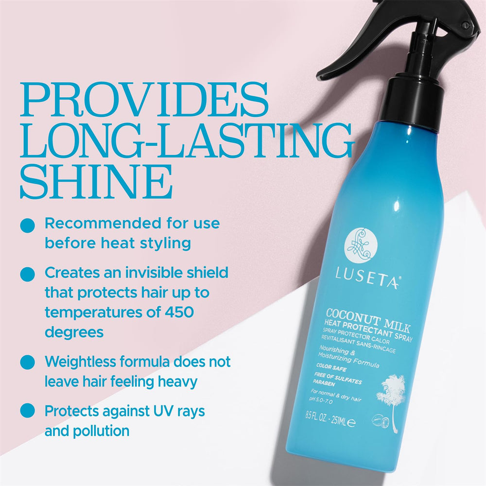 L LUSETA ingredients coconut and castor oils showing natural nourishment
