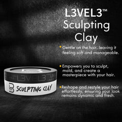 L3 clay on hands demonstrating smooth application benefit