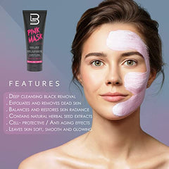 L3 apricot facial scrub applied to face demonstrating gentle exfoliation and refreshed skin