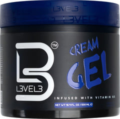 L3 Level 3 Cream Gel front jar showing product size and branding for reliable styling