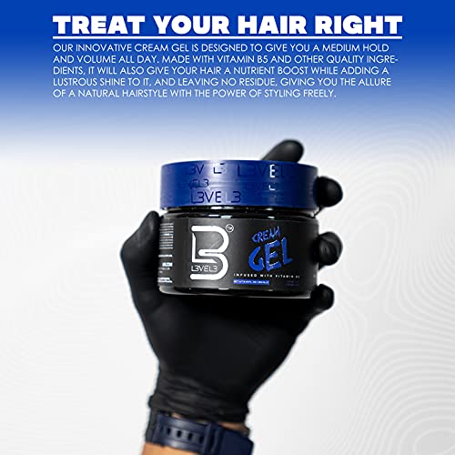 L3 Level 3 Cream Gel open pot displaying creamy-gel texture for smooth application