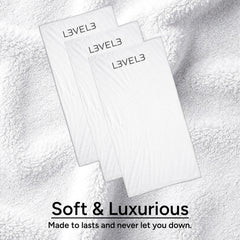 L3 towels in wash basket implying easy cleaning and reliable repeat use