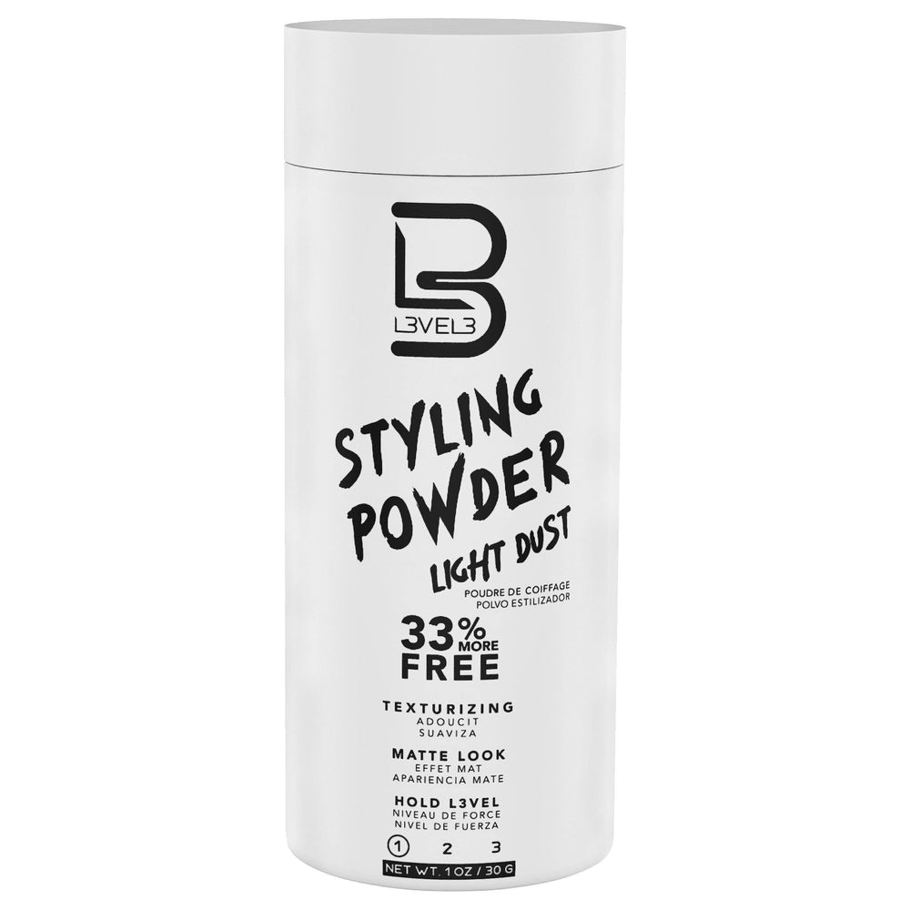 L3 Level 3 front packaging showing compact 30g jar and matte finish benefit