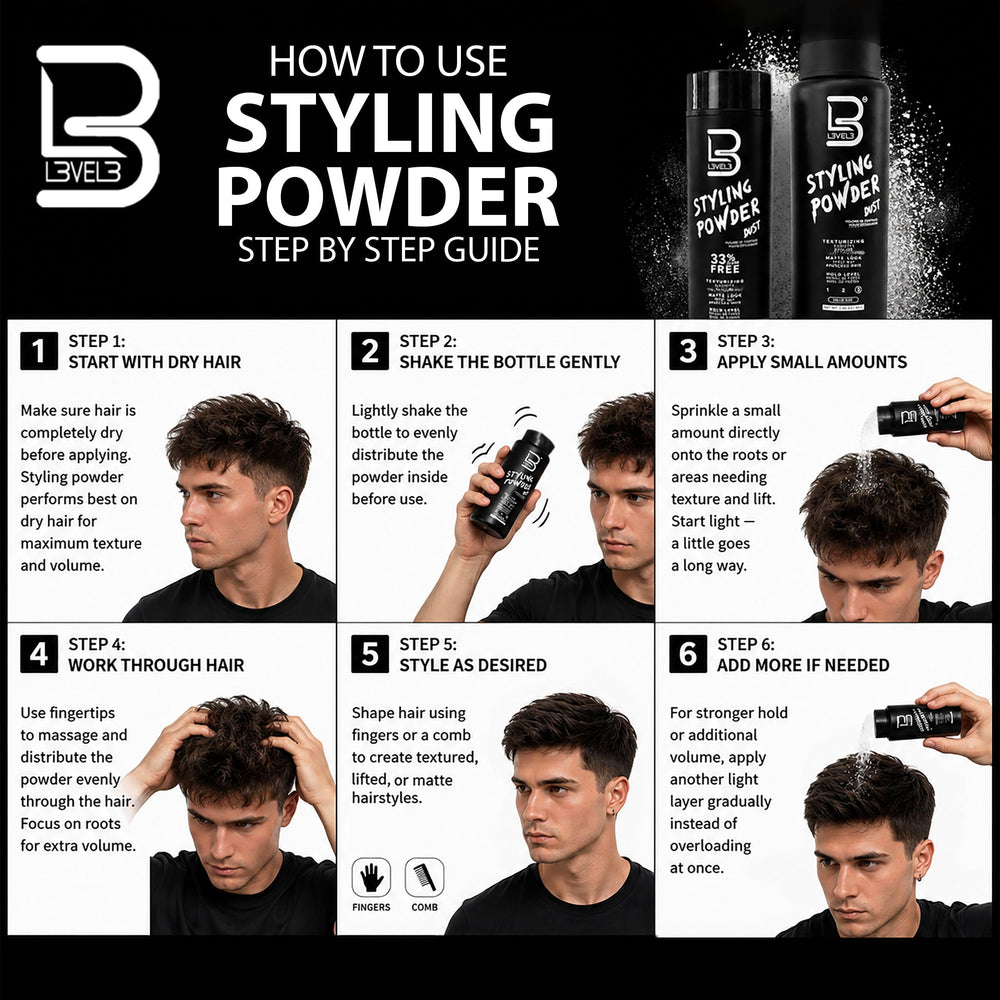 L3 root lift while blow-drying showing added height and long-lasting volume