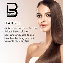 L3 shampoo texture closeup demonstrating lightweight hydrating consistency and spreadability