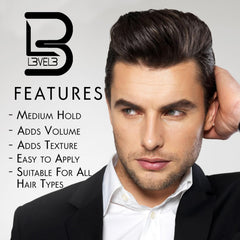 L3 styled short hair side view showing defined matte finish