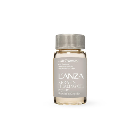 L'ANZA front bottle view showing sleek packaging and repair benefits