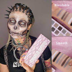 La Catrina close-up texture of matte powder showing creamy blendability benefit