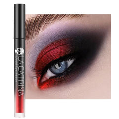 La Catrina front packaging of liquid red metallic #07 showing rich color and benefit: bold payoff
