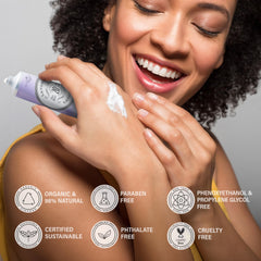 La Chatelaine applied to hands demonstrating instant softening benefit