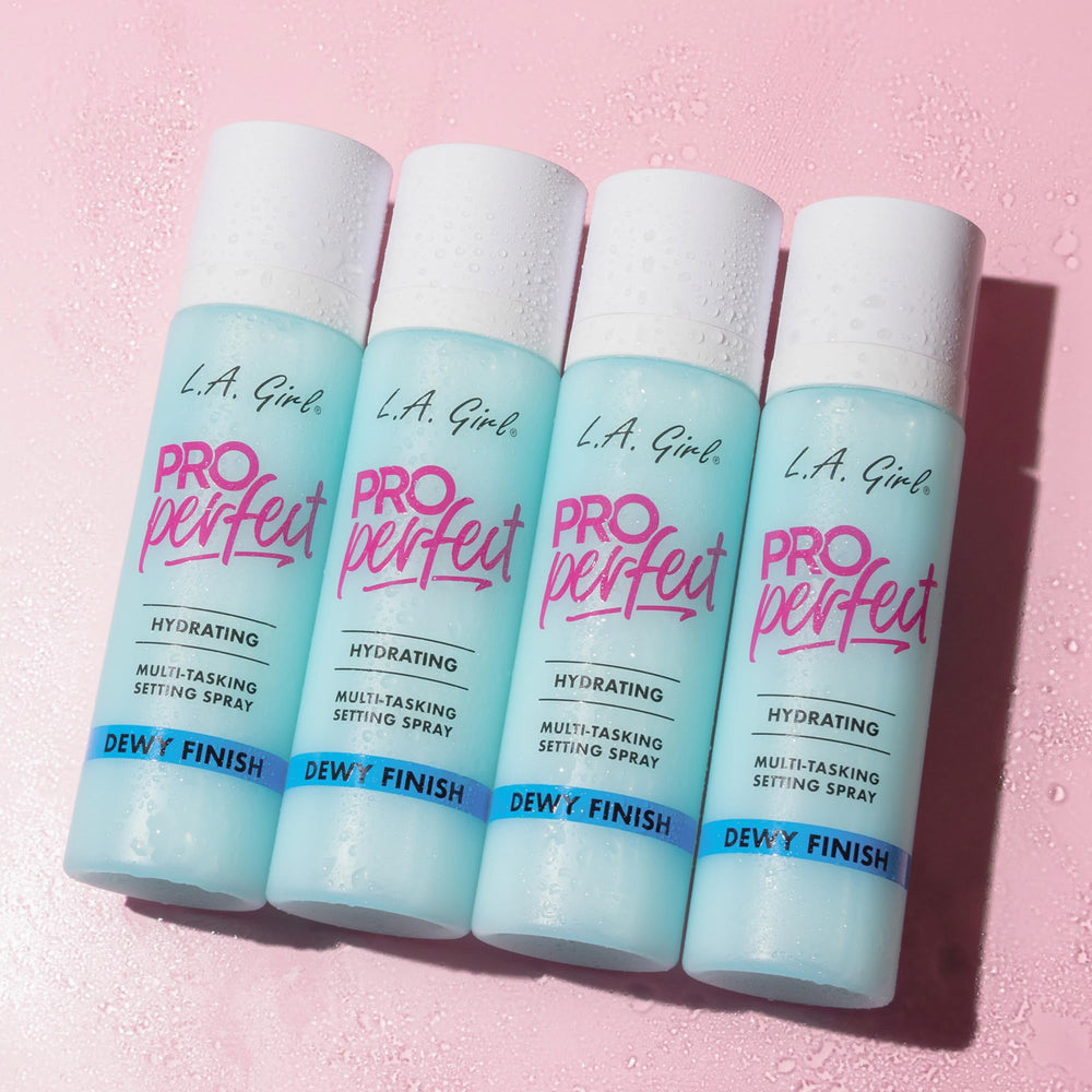 L.A. Girl in bathroom setting illustrating daily routine refresh and glow benefit