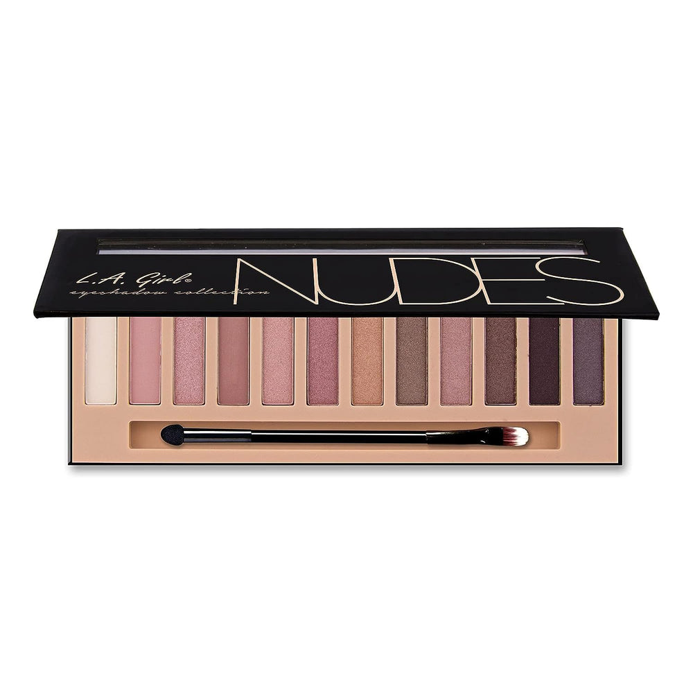 L.A. Girl open palette with 12 nude pans showing color variety benefit