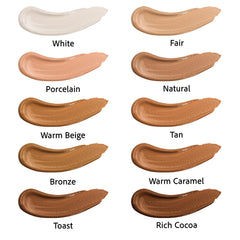 L.A. Girl application on hand demonstrating buildable coverage and blendability