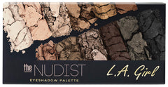 L.A. Girl The Nudist applied on a model eye showing blendable neutrals for day-to-night looks