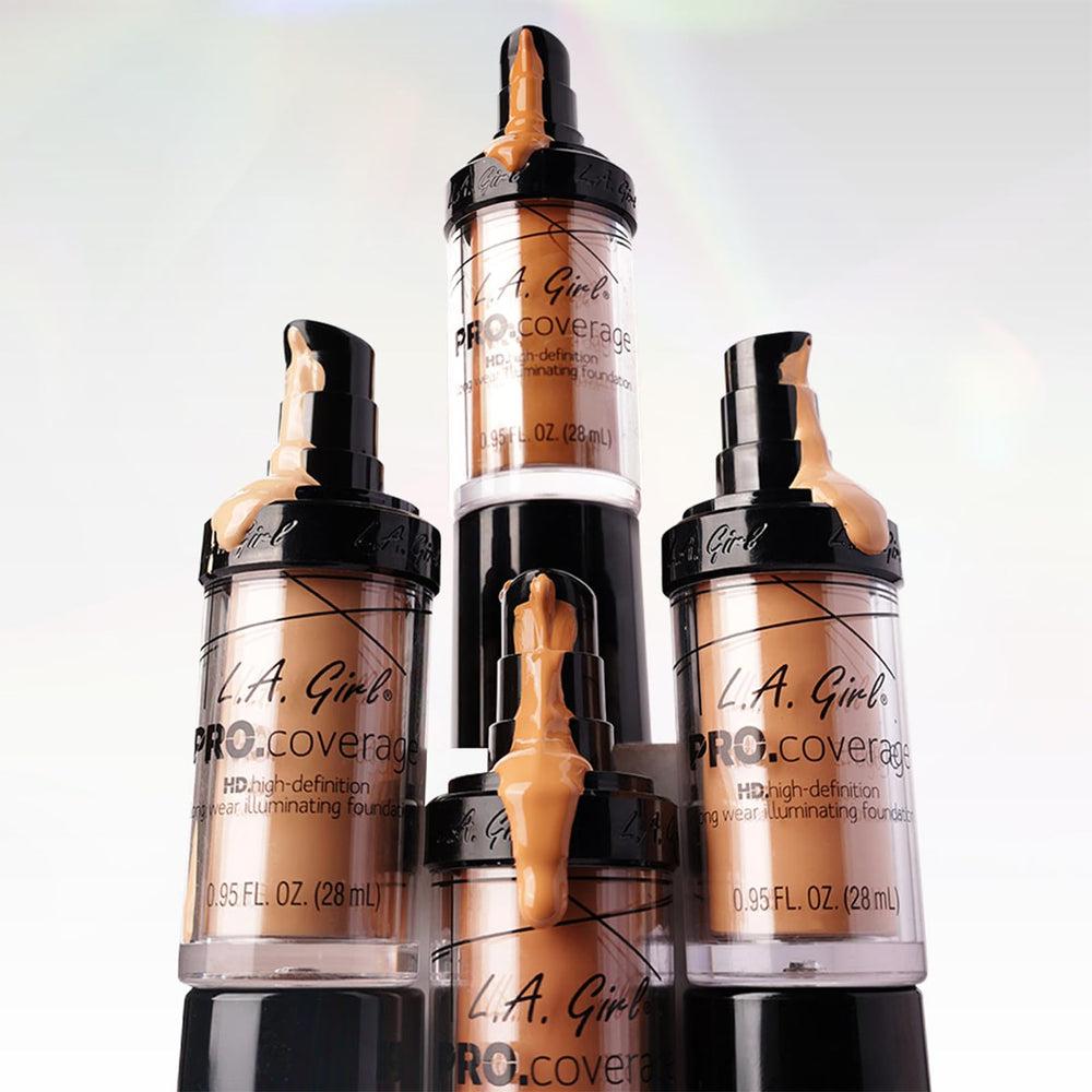 L.A. Girl product label close-up showing ingredients and hydrating benefit