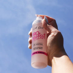close-up mist nozzle releasing ultra-fine spray for even application benefit
