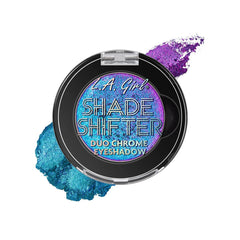 L.A. Girl Topaz compact front view showing dual-chrome finish and travel-ready design