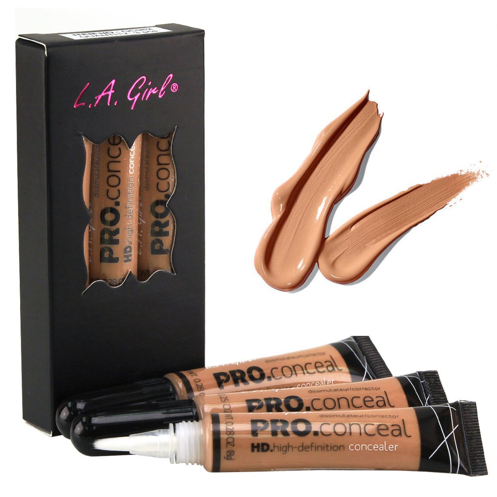 L.A. Girl concealer front view showing packaging and label, easy-to-grip design