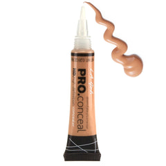 L.A. Girl concealer inside makeup bag in a vanity scene, travel-friendly convenience