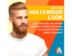 L.A. Looks gel being squeezed from bottle showing easy dispense benefit
