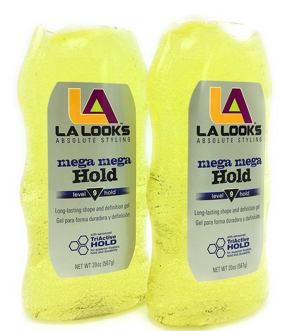 L.A. Looks gel jar front view showing label and large size for long-lasting supply