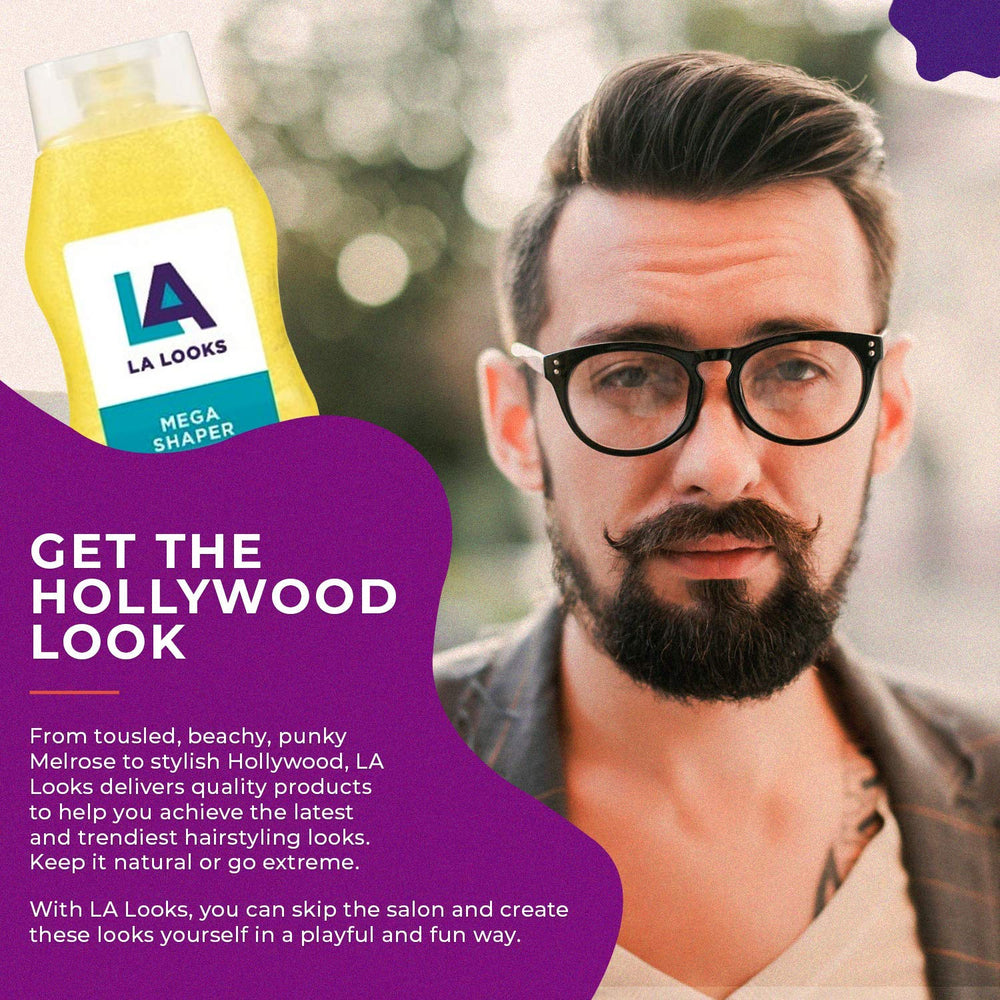 L.A. Looks Mega Shaper in hand to show 20 ounce size and convenient value packaging