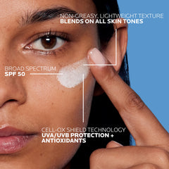 La Roche-Posay applied on hand to show invisible blend and skin-evening benefit