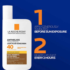 La Roche-Posay application on hand blending to show subtle tint