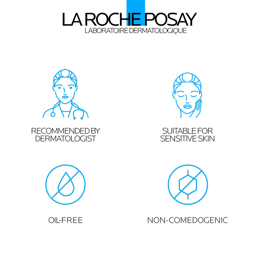 La Roche-Posay held in hand for size comparison and travel-friendly convenience
