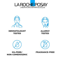 La Roche-Posay bottle held in hand to demonstrate size and scale for packing