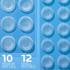 La Roche-Posay patch applied on cheek illustrating discreet coverage and reduced redness