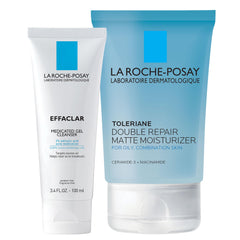 La Roche-Posay front packaging showing both products and benefits