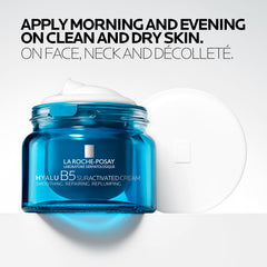 La Roche-Posay jar on bathroom shelf in routine showing daily use benefit