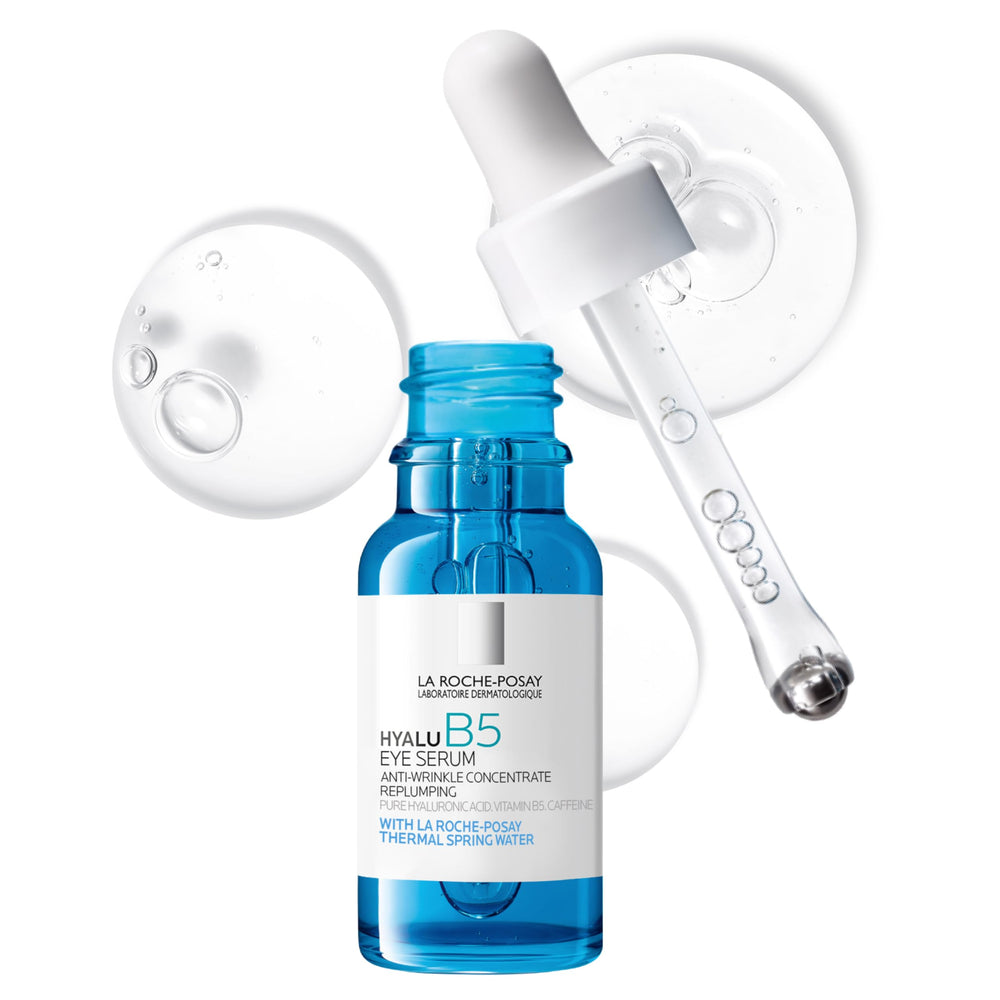 La Roche-Posay bottle front view showing sleek packaging and product benefit