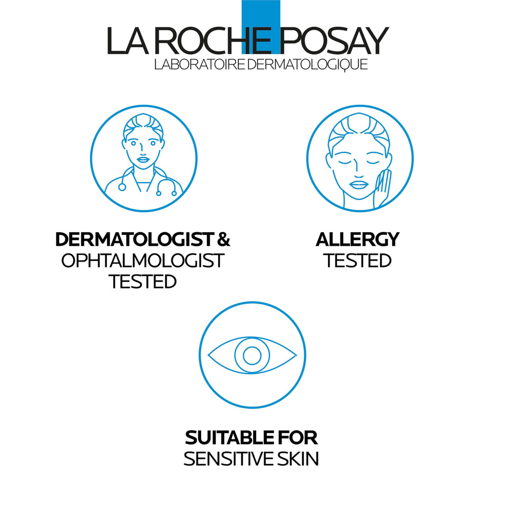 La Roche-Posay used in morning routine to refresh tired eyes benefit
