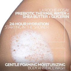 La Roche-Posay ingredient panel close-up showing shea butter and niacinamide benefits