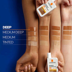 La Roche-Posay used as makeup base for even skin and easier foundation