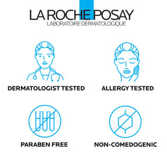 La Roche-Posay placed on bathroom shelf illustrating routine integration benefit
