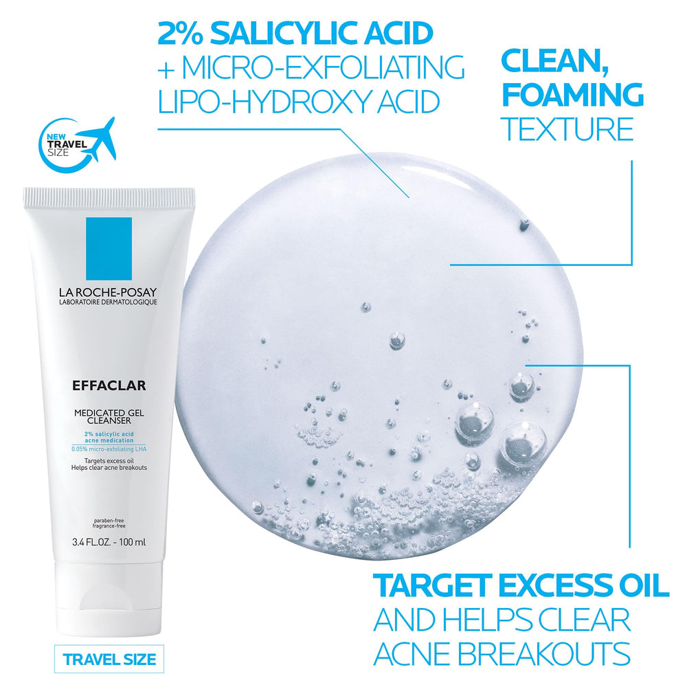 La Roche-Posay moisturizer pump in hand demonstrating quick absorption benefit