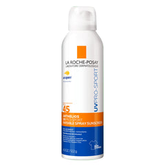 La Roche-Posay bottle front view showing SPF 45 protection and sport design