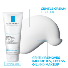 La Roche-Posay products in travel pouch illustrating portability and convenience benefit