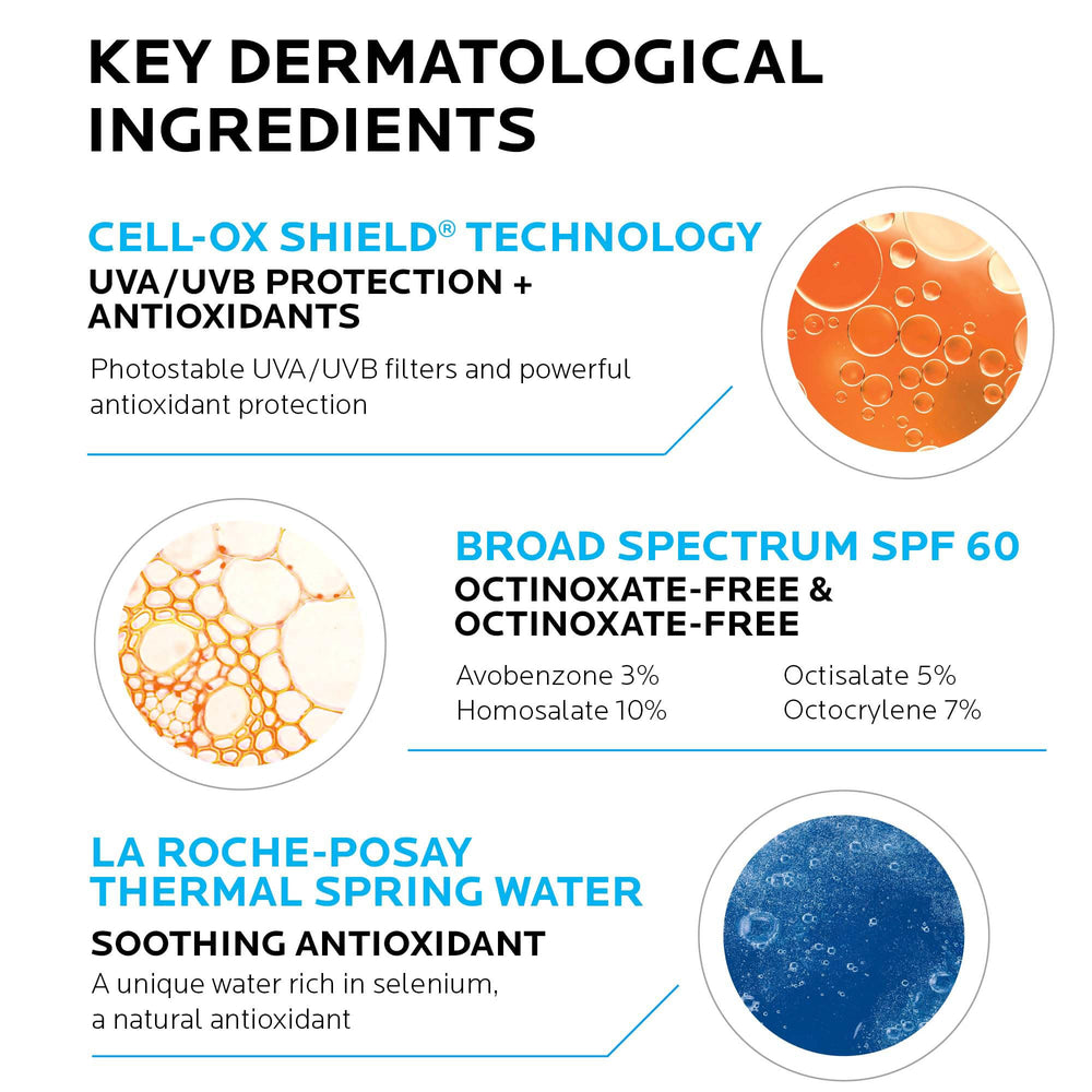 La Roche-Posay lotion dispensed on hand demonstrating easy application