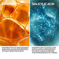 La Roche-Posay pump and small serum pool demonstrating easy dosing and non-greasy finish