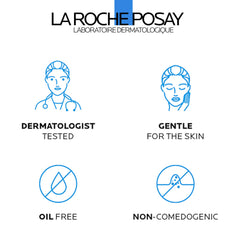 La Roche-Posay before and after skin comparison showing improved texture