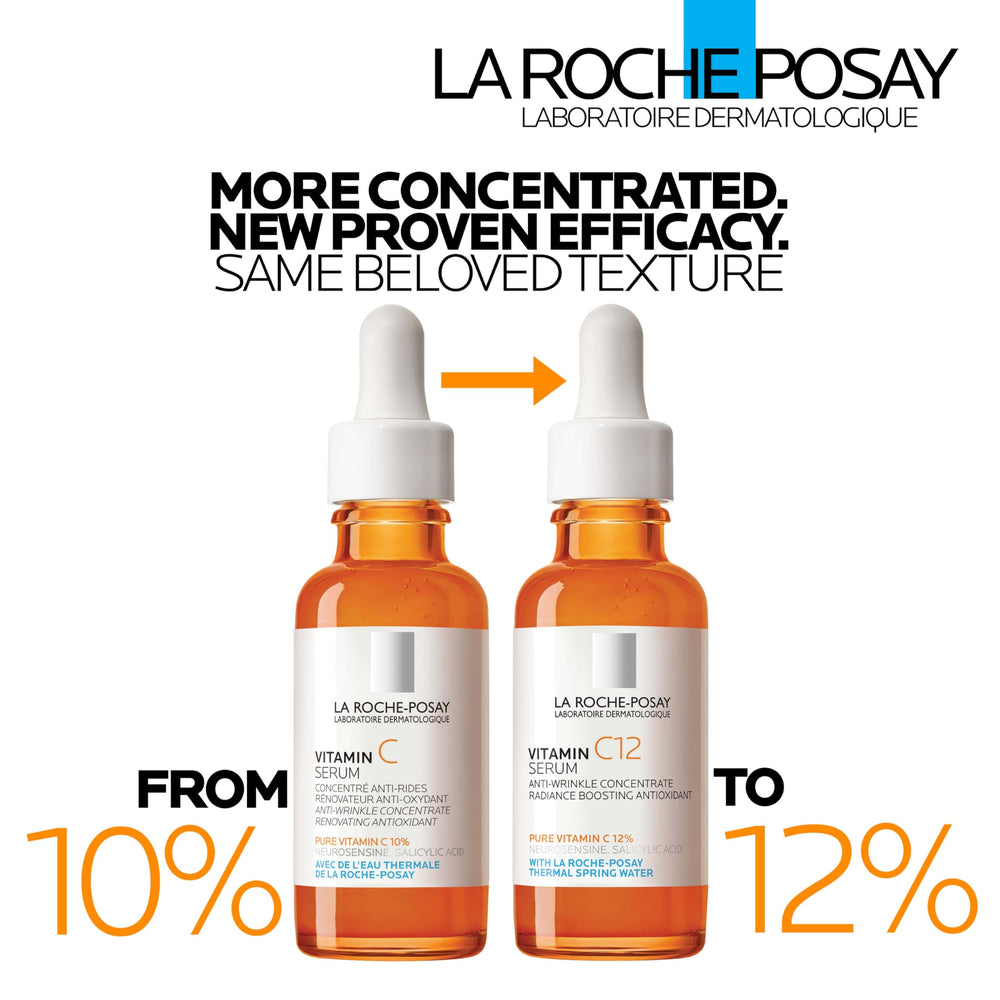 La Roche-Posay pipette dispensing serum emphasizing precise application