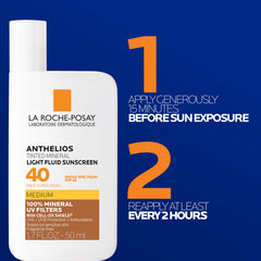 La Roche-Posay sunscreen tube in hand showing travel-friendly size and easy dispensing