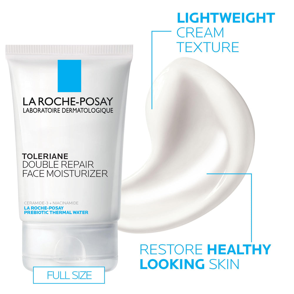 La Roche-Posay set styled in bathroom to show travel and everyday use